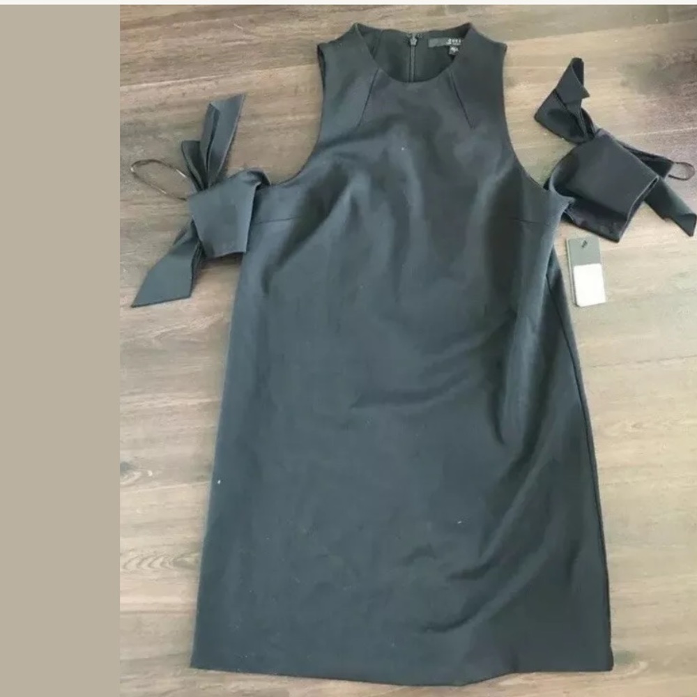 GUESS Women's Cold-Shoulder Bow-Detail Dress Small - Picture 2 of 3